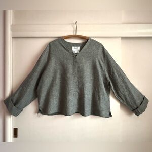 Vintage Flax Jeanne Engelhart Snap Cardigan Jacket Top 2G 1990s